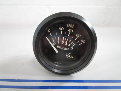 NEW OEM 350-506 1 221 015 042A VDO 80PSI 12V Oil Pressure Gauge 0820