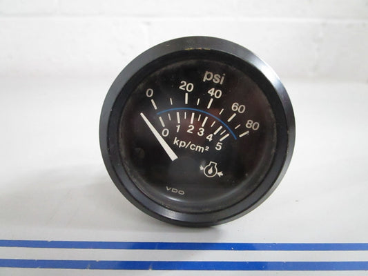 NEW OEM 350-506 1 221 015 042A VDO 80PSI 12V Oil Pressure Gauge 0820