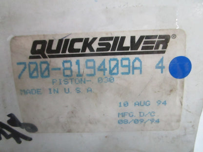 *NEW OEM* 0820 Mercury Quicksilver .030 Piston 700-819409A4