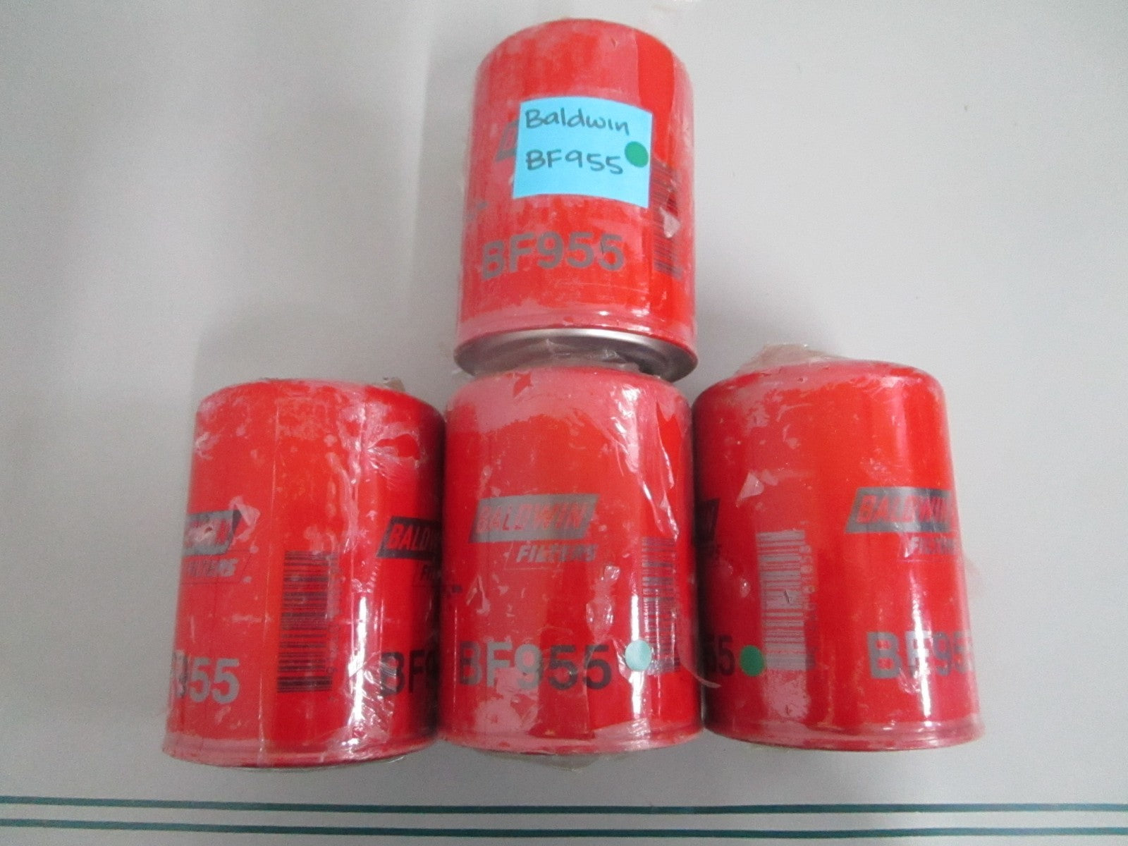Baldwin BF955 Fuel Storage Tank Spin-On Filter Replacement LOT OF 4 NOS NEW 0820