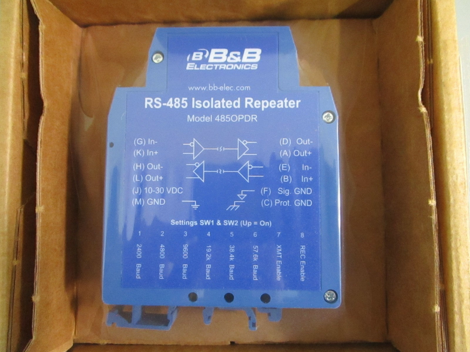 Advantech B+B SmartWorx 485OPDR RS-485 422 Isolated Repeater NEW OEM 0820