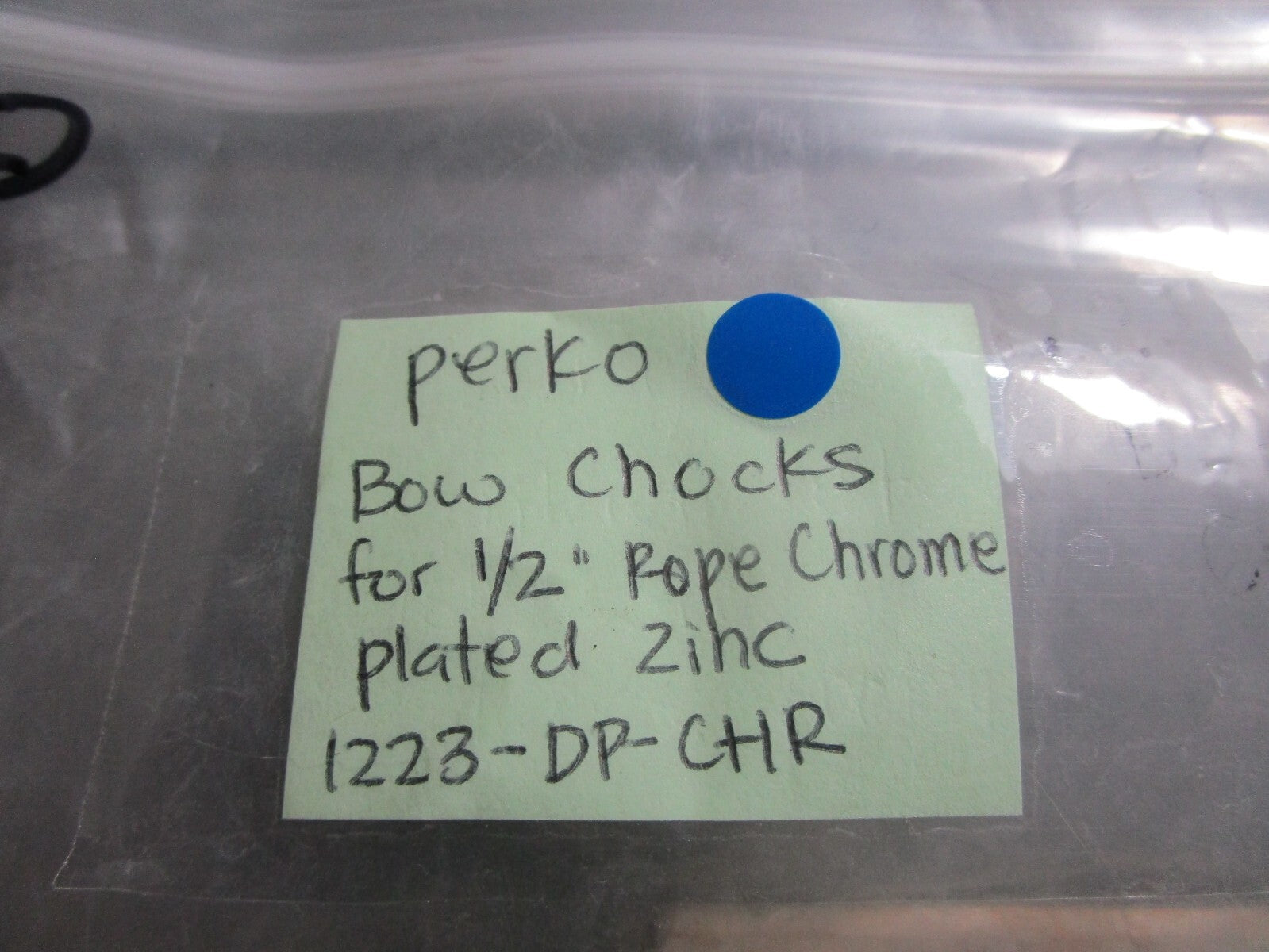 *NEW* 0810 Perko Bow Chocks for 1/2" Rope Chrome Plated Zinc 1223-DP-CHR