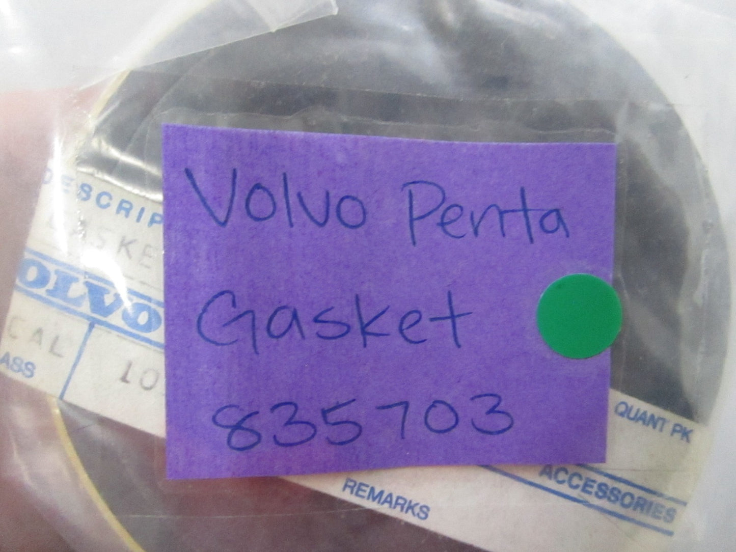 NEW OEM 835703 Volvo Penta Gasket 0810