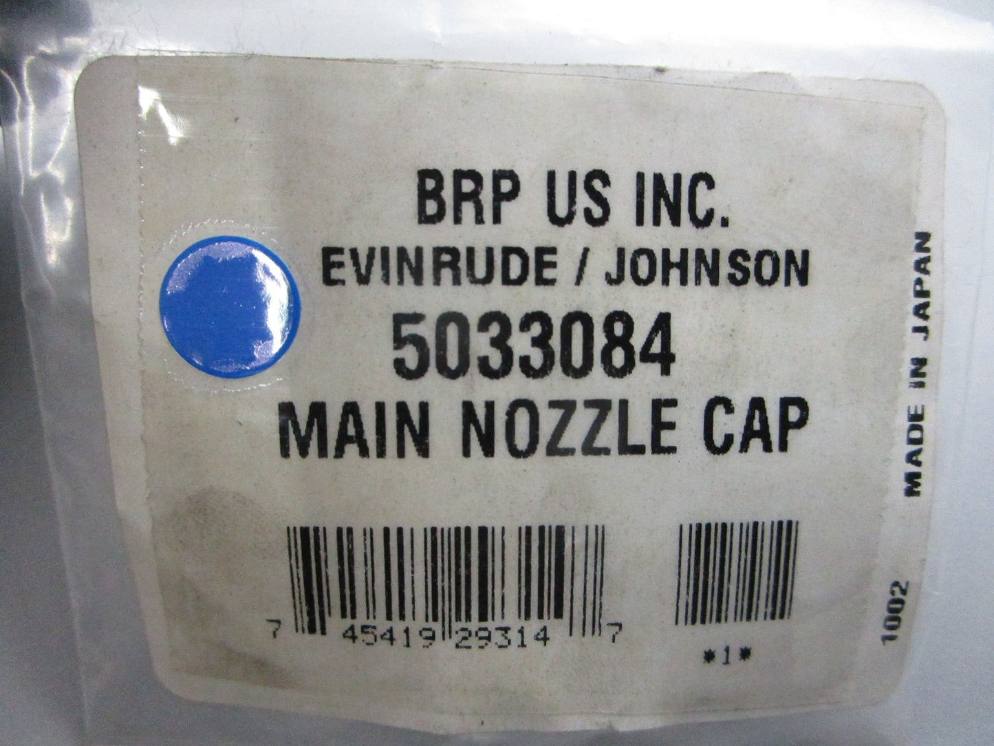 *NEW OEM* 0810 OMC Johnson Evinrude Main Nozzle Cap 5033084