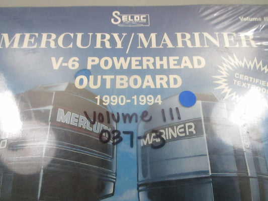 *NEW OEM* 0720 Mercury Mariner 1990- 1994 V6 Powerhead Outboard Volume III 037-3