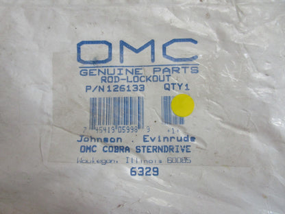 *NEW OEM* 0820 OMC Johnson Evinrude Lockout Rod 126133 0126133