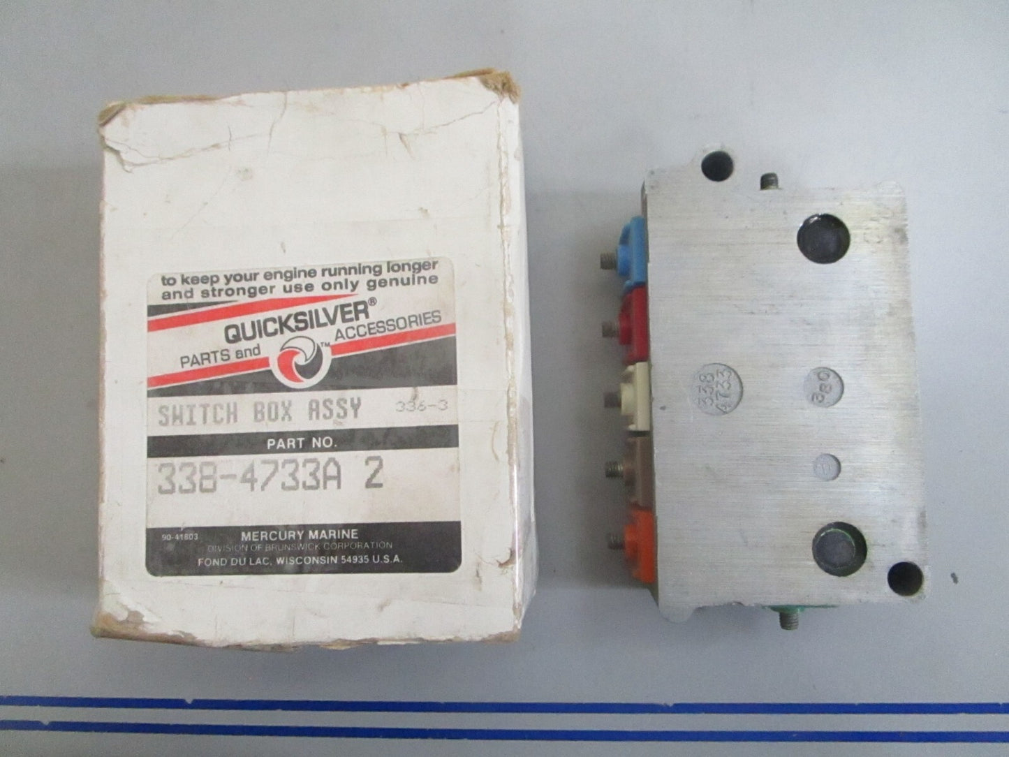 *NEW OEM* 0820 Mercury Quicksilver Switch Box Assy 338-4733A2