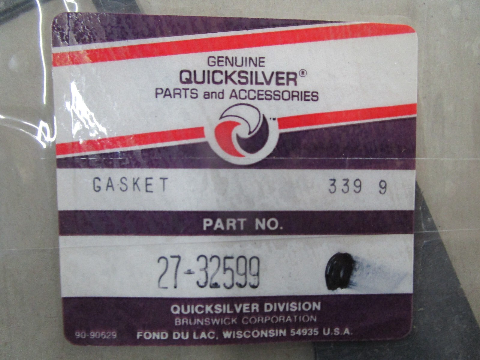 *NEW OEM* 0810 Mercury Quicksilver Gasket 27-32599