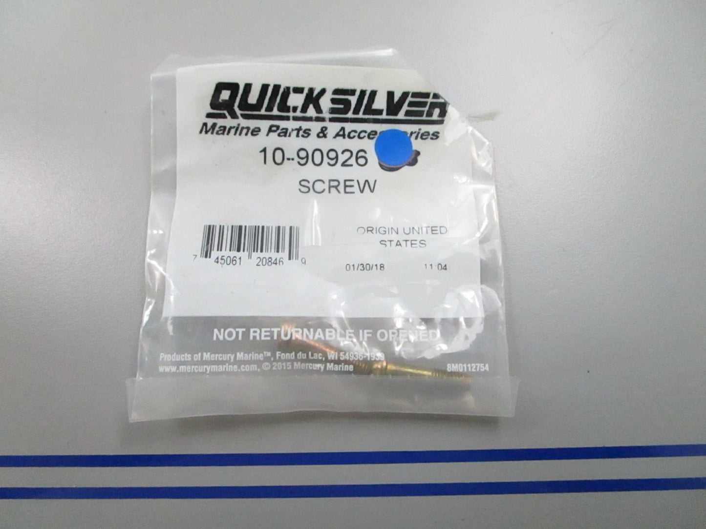 *NEW OEM* (LOT OF 2) 0810 Mercury Quicksilver Screw 10-90926