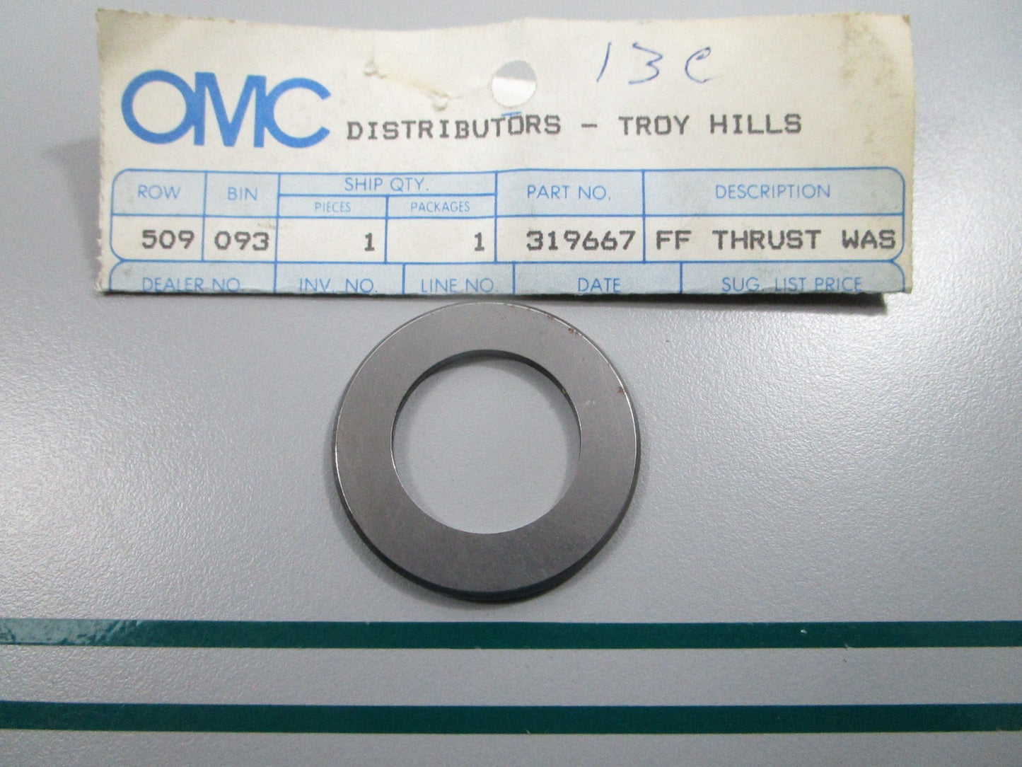 NEW OEM 319667 0319667 OMC Johnson Evinrude Thrust Washer 0810