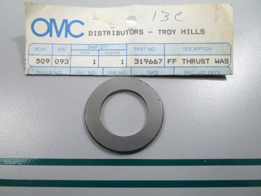 NEW OEM 319667 0319667 OMC Johnson Evinrude Thrust Washer 0810