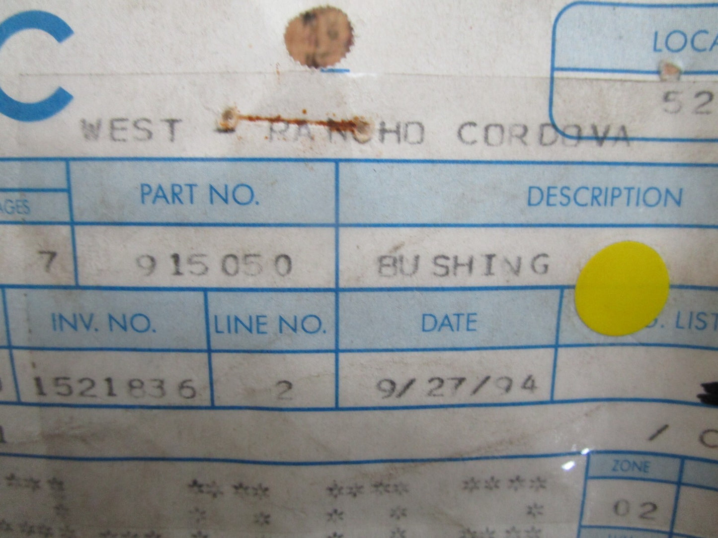 *NEW OEM* 0810 OMC Johnson Evinrude Bushing 915050 0915050