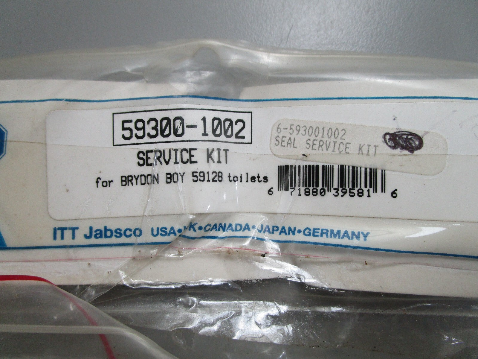 *NEW OEM* 0820 Jabsco Seal & Gasket Repair Kit 59300-1002