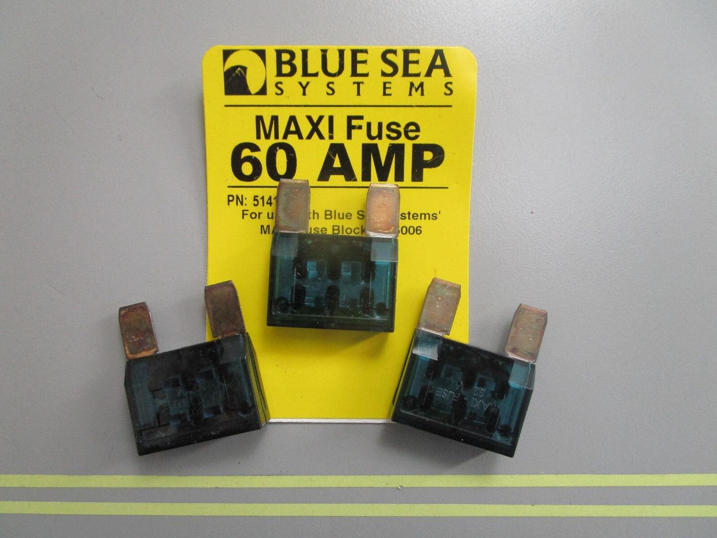 *NEW* (LOT OF 3) 0810 Blue Sea Systems 60AMP Maxi Fuse 5141