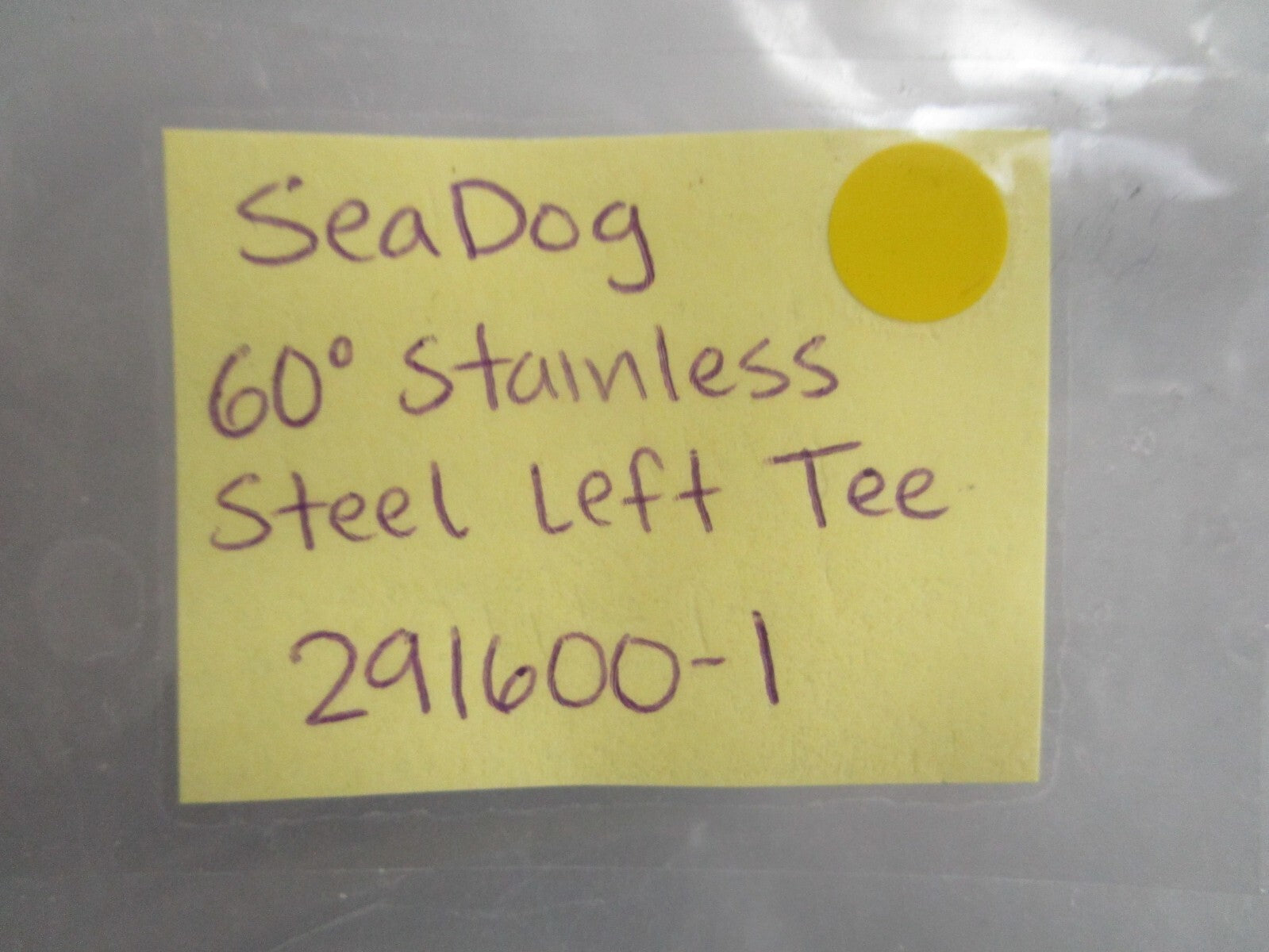 *NEW* (LOT OF 2) 0810 SeaDog 60° Stainless Steel Left Tee 291600-1