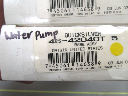 *NEW OEM* 0750 Mercury Quicksilver  WATER PUMP BASE ASSY 46-42040T 5
