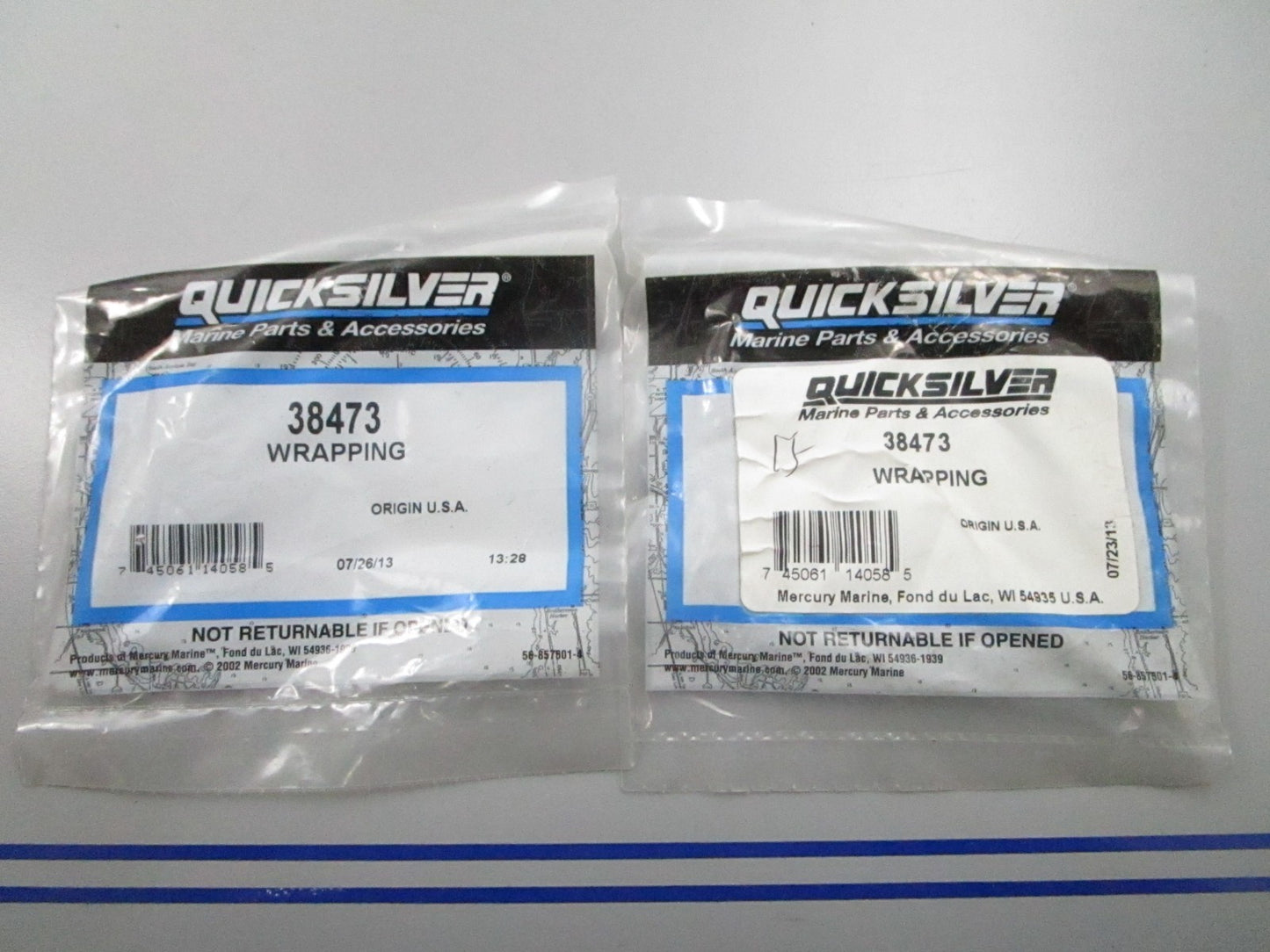 *NEW OEM* (LOT OF 2) 0810 Mercury Quicksilver Wrapping 38473