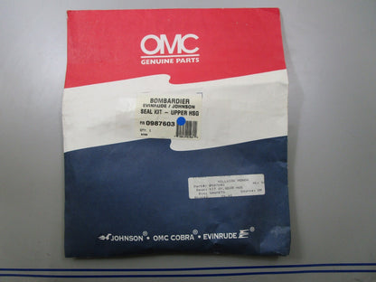 *NEW OEM* 0810 OMC Johnson Evinrude Upper Housing Seal Kit 987603 0987603