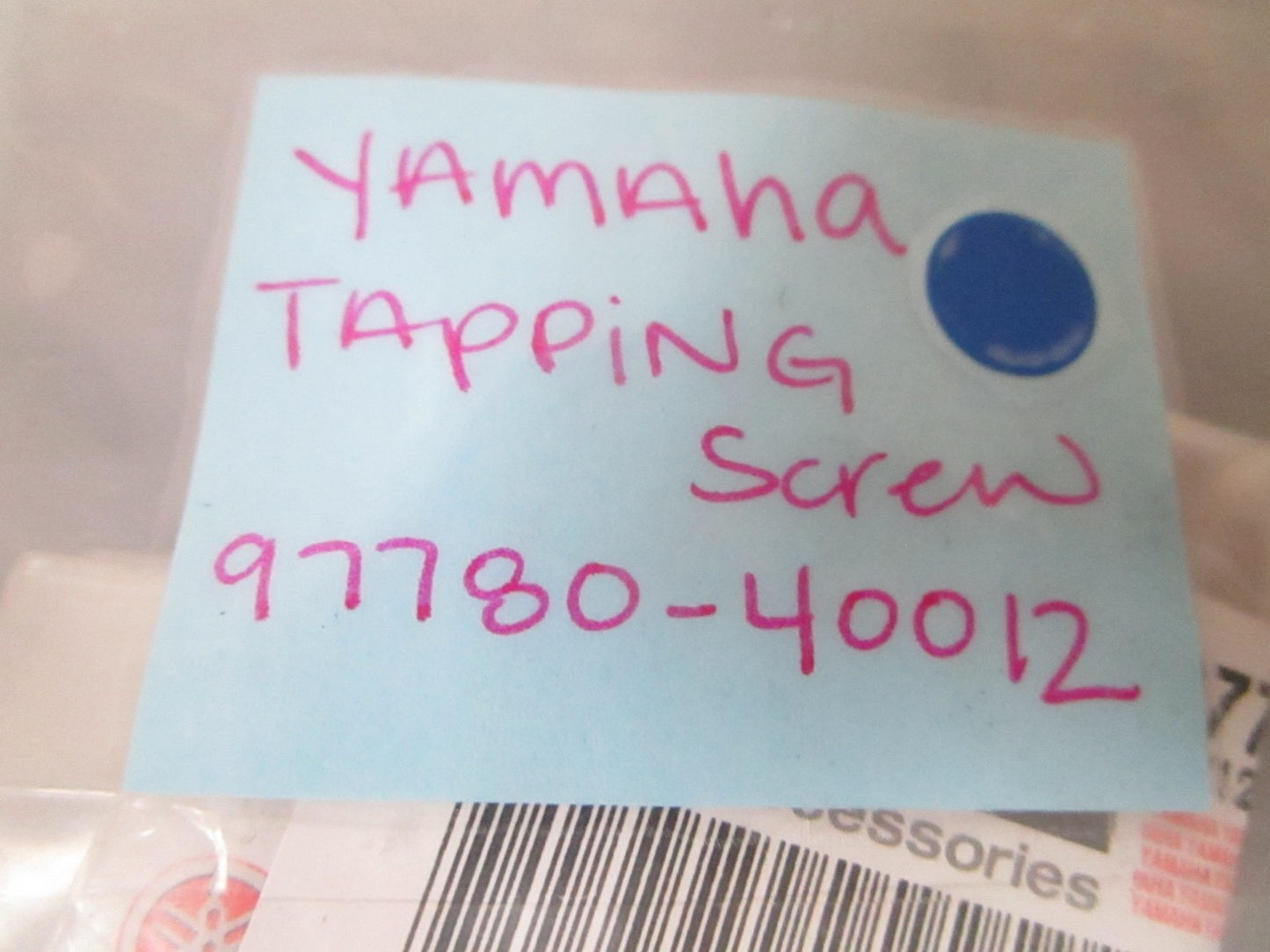 NEW OEM 97780-40012 Yamaha Tapping Screw 0810