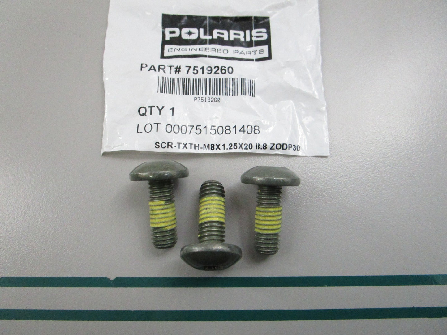 NEW OEM (LOT OF 3) 7519260 Polaris Screw 0810
