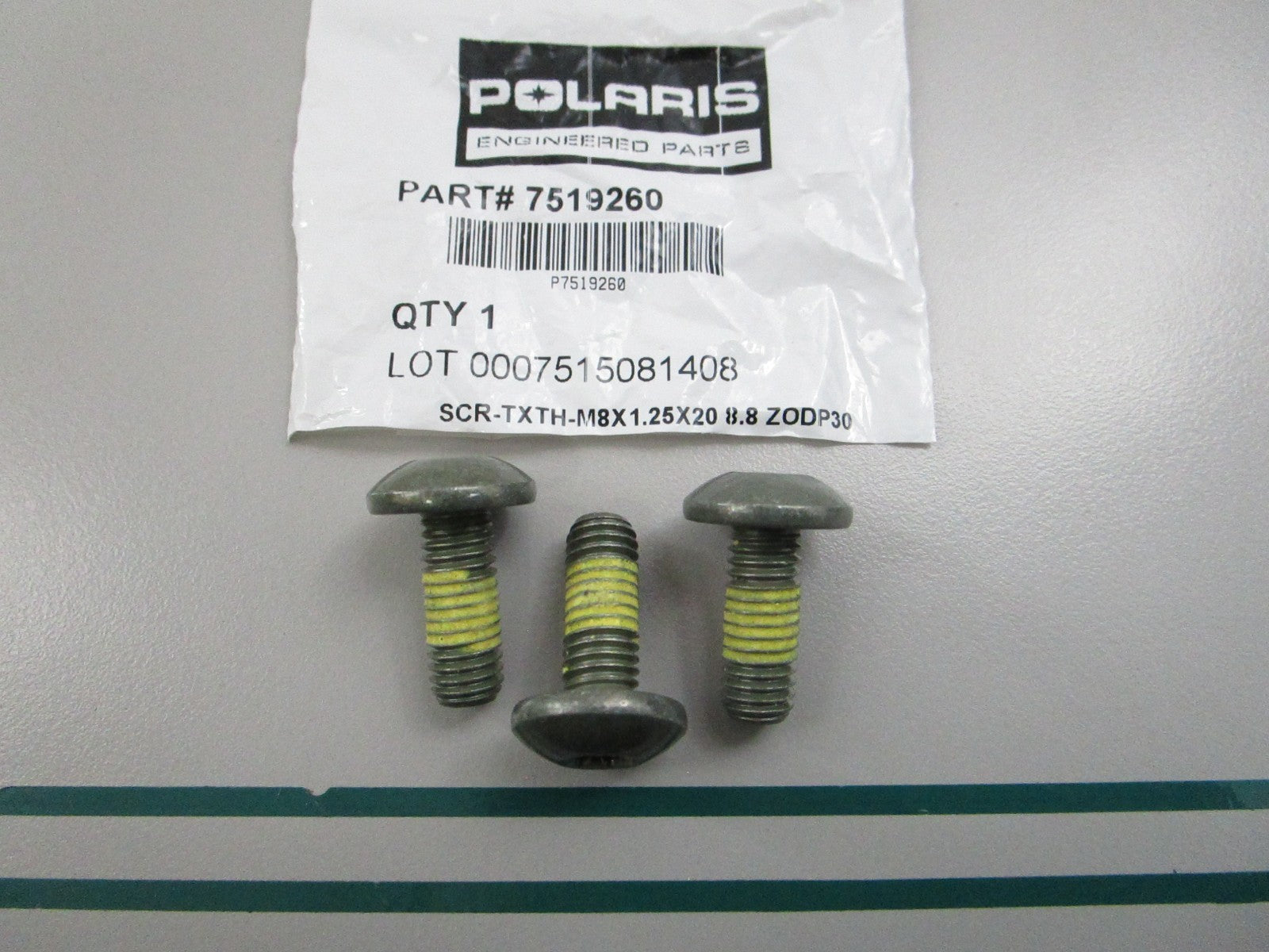 NEW OEM (LOT OF 3) 7519260 Polaris Screw 0810