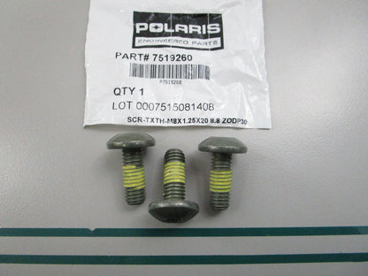 NEW OEM (LOT OF 3) 7519260 Polaris Screw 0810