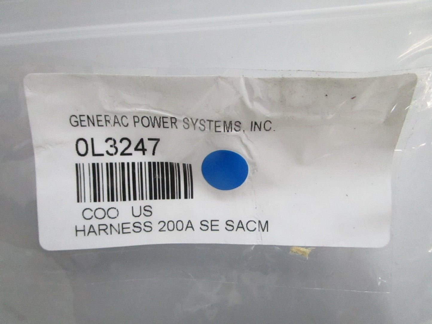 *NEW OEM* 0820 Generac 200AMP SE SACM Harness 0L3247