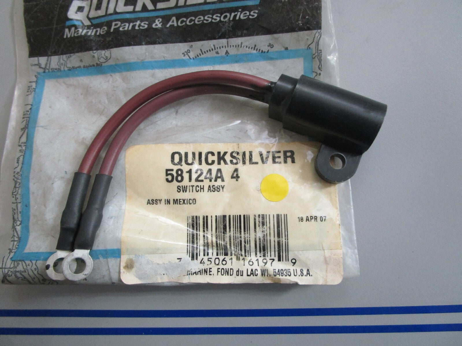 *NEW OEM* 0820 Mercury Quicksilver Switch Ay 58124A4