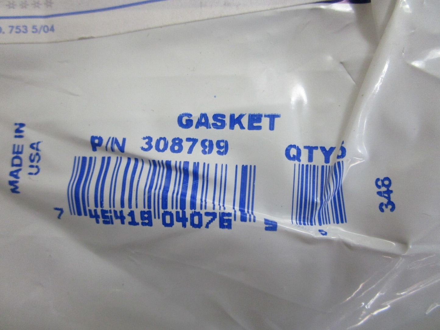 *NEW OEM* 0810 OMC Johnson Evinrude Gasket 308799 0308799