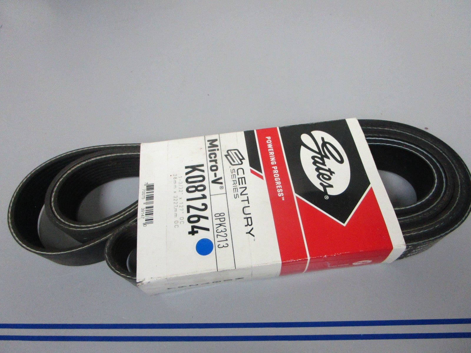 NEW K081264 Gates Micro-V 1-3/32" x  127" Serpentine Belt 0720