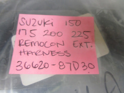 *NEW OEM* 0720 Suzuki 150 175 200 225 Remocon Ext. Harness 36620-87D30
