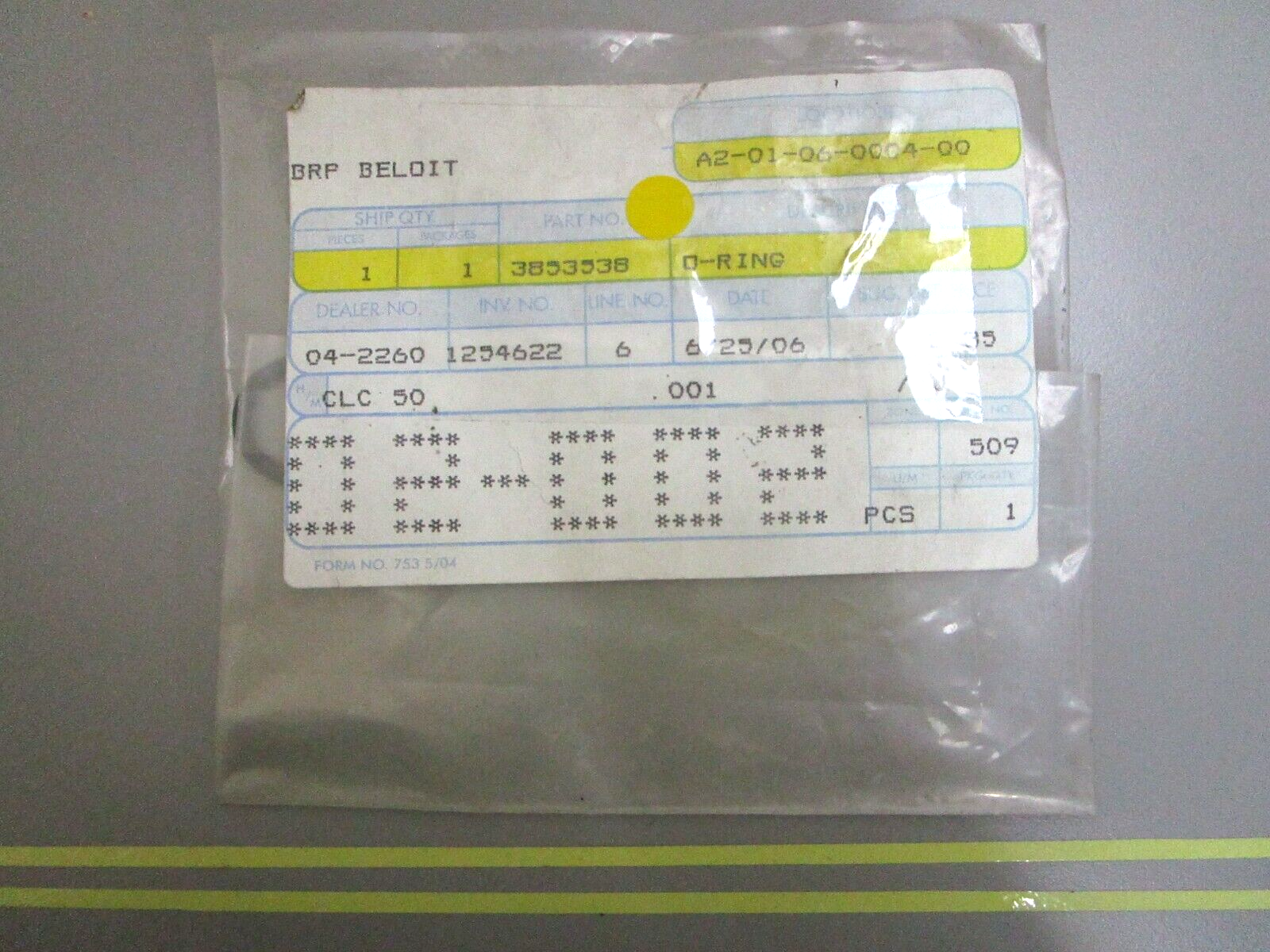 *NEW OEM* 0750 OMC Johnson Evinrude O-RING 3853538