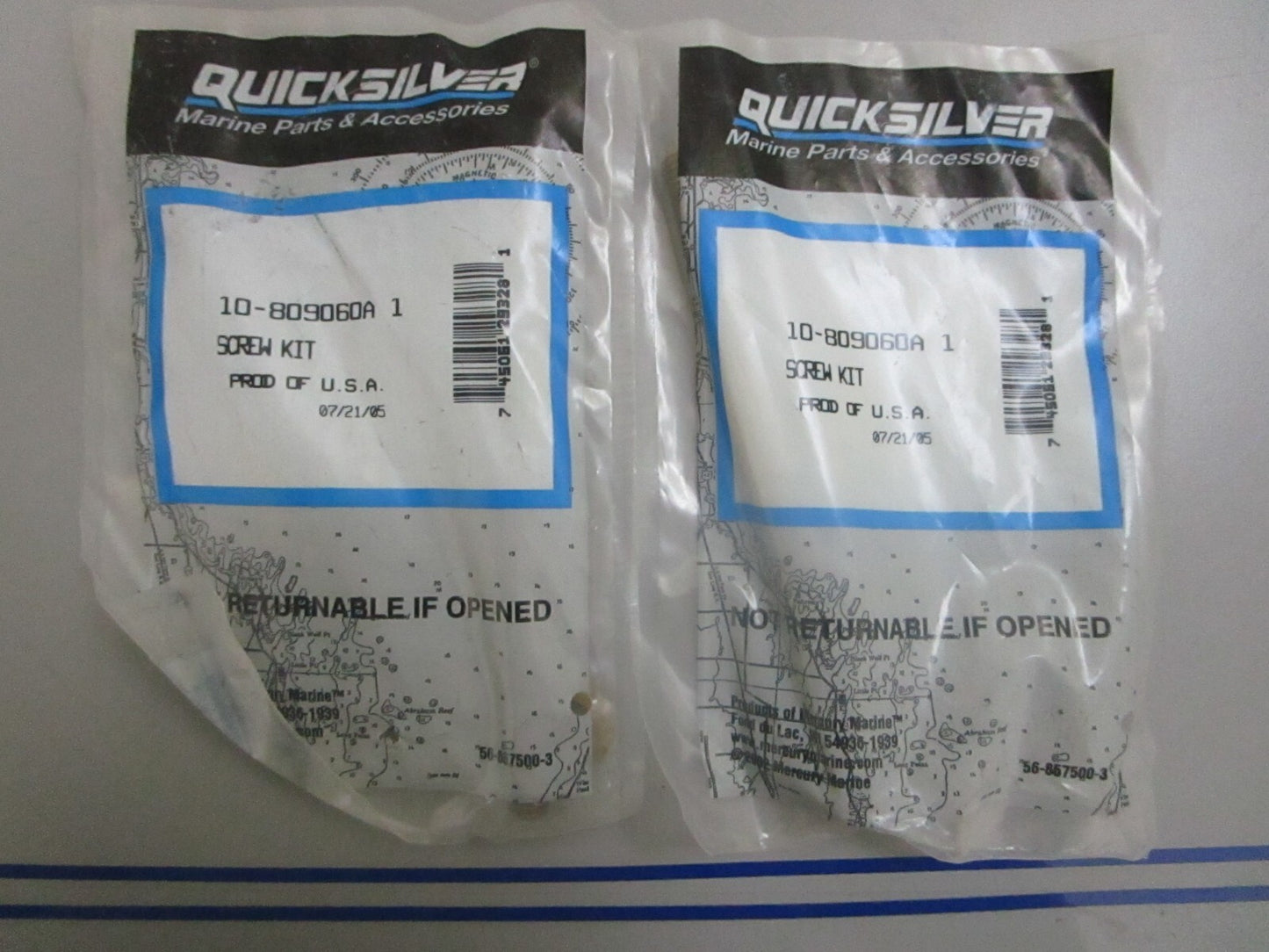 *NEW OEM* (LOT OF 2) 0810 Mercury Quicksilver Screw 10-809060A1