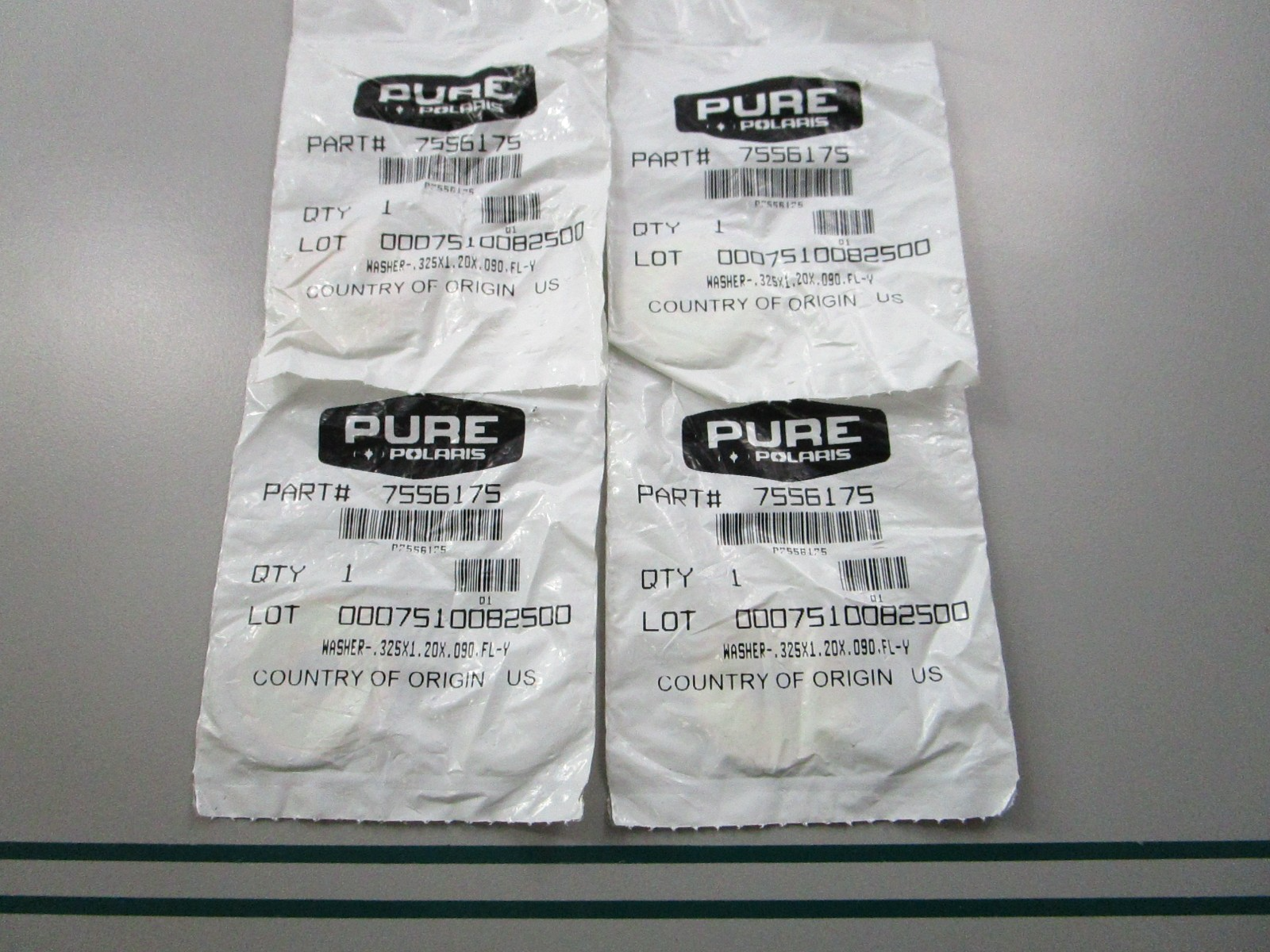 NEW OEM (LOT OF 4) 7556175 Polaris Washer 0810