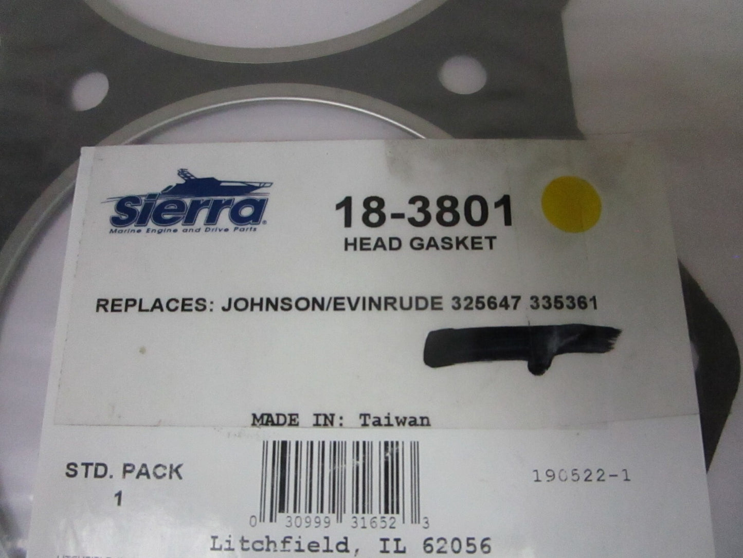 *NEW* 0720 Sierra Head Gasket 18-3801 Replaces: OMC Evinrude 325647 335361