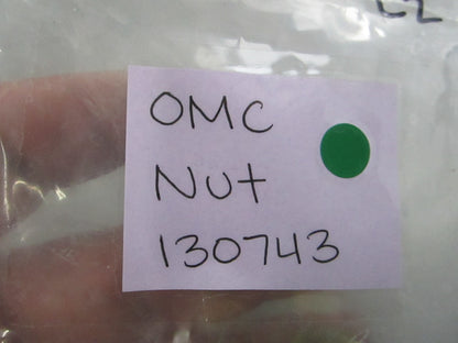 NEW OEM (LOT OF 2) 130743 0130743 OMC Johnson Evinrude Nut 0810