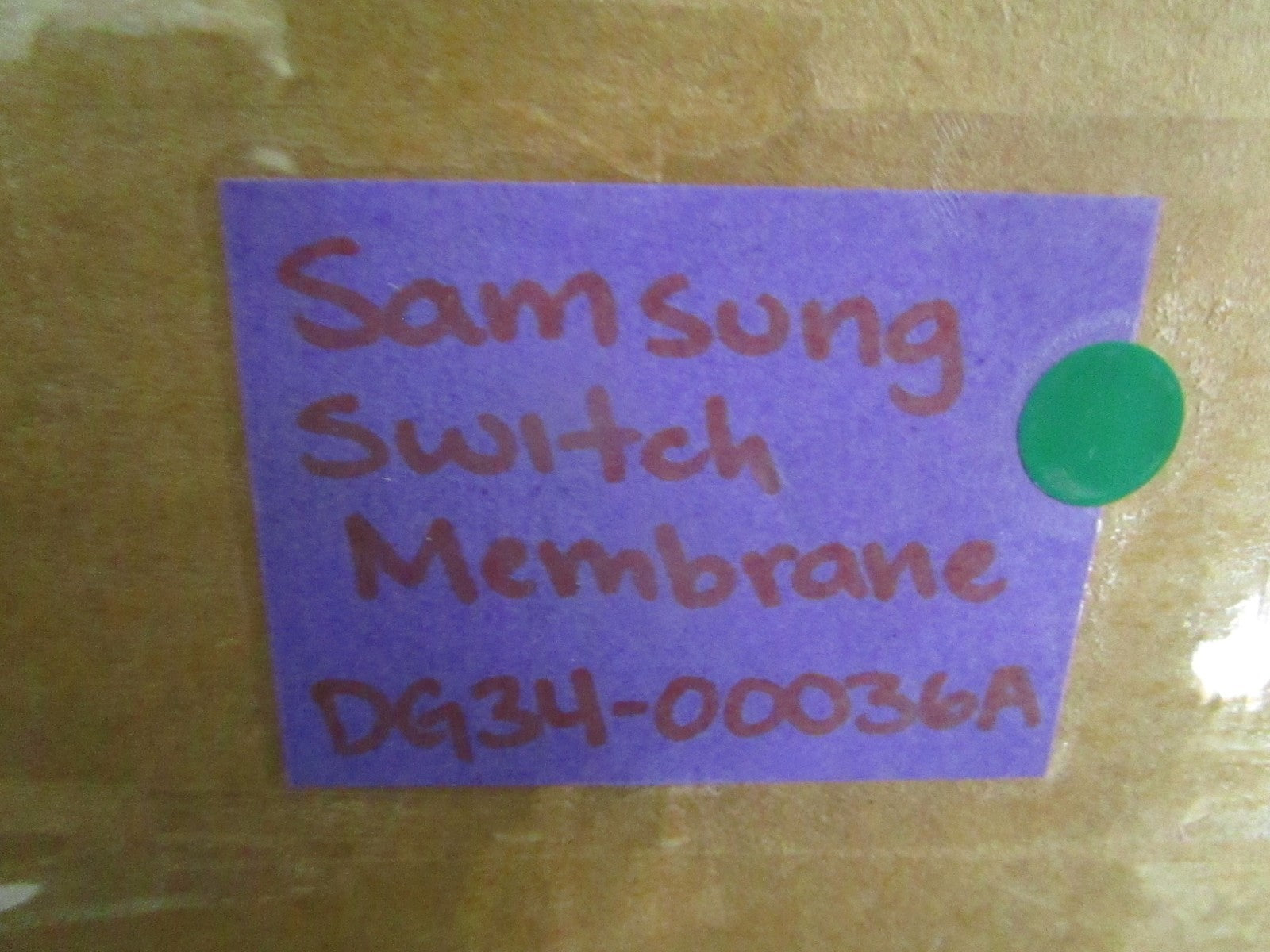 NEW OEM DG34-00036A Samsung Switch Membrane 0820