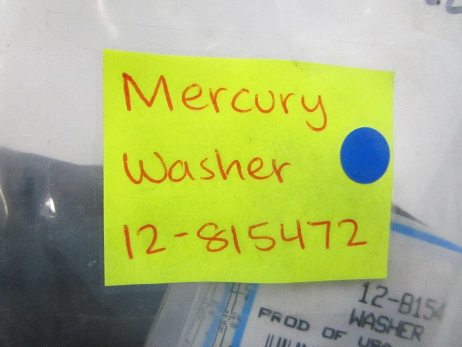 NEW OEM (LOT OF 2) 12-815472 Mercury Quicksilver Washer 0810