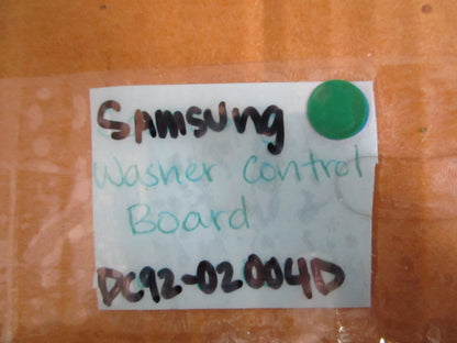 Samsung NEW OEM Washer Main Control Board DC92-02004D FlexWash NOS Genuine 0820