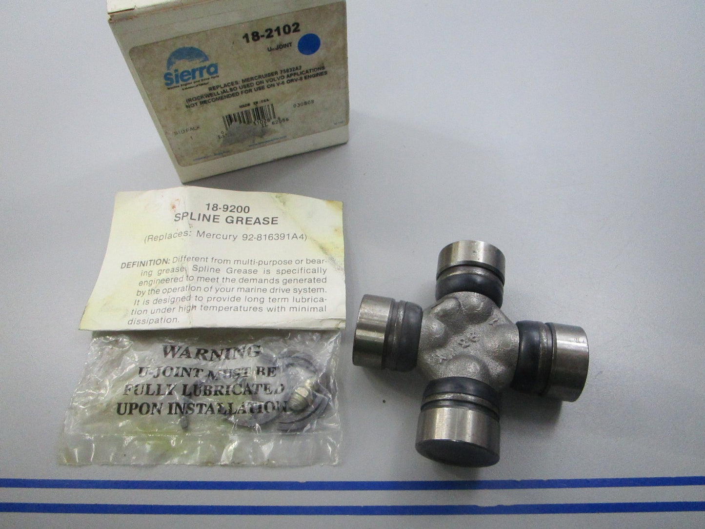 NEW 18-2102 Replaces: Mercruiser 75832A2 Sierra U-Joint 0810