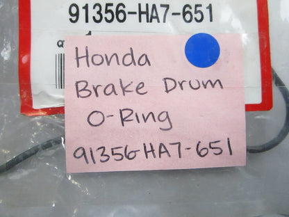 NEW OEM 91356-HA7-651 Honda Brake Drum O-Ring 0810