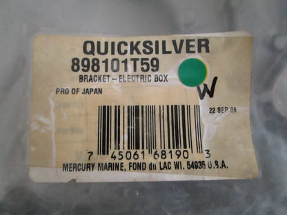 Mercury NEW OEM Electric Box Bracket 898101T59 NOS Genuine Outboard Part 0820
