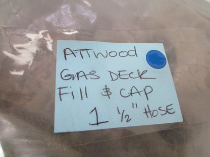 *NEW OEM* 0720 Attwood Gas Deck Fill & Cap 1 ½" Hose