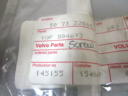 *NEW OEM* (LOT OF 2) 0750 Volvo Penta SCREW 804693