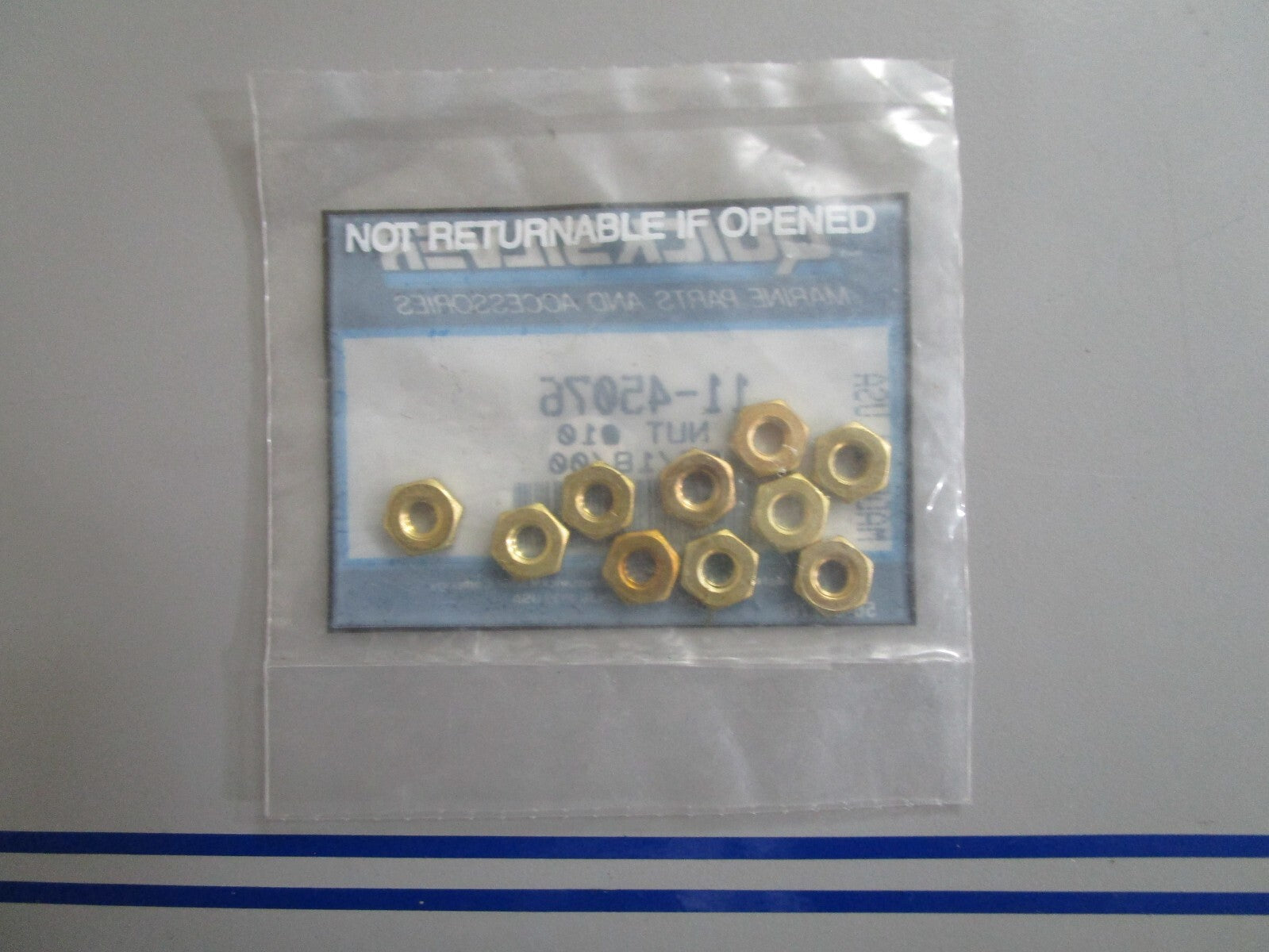 *NEW OEM* (LOT OF 10) 0720 Mercury Quicksilver Nut 11-45076