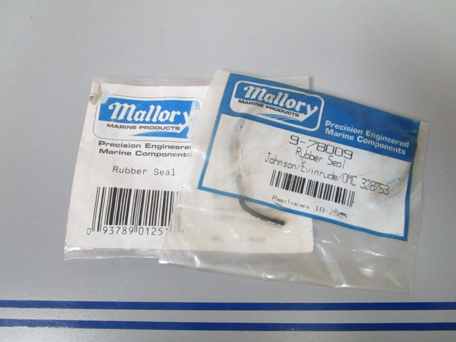 NEW (LOT OF 2) 9-7800 Replaces: OMC 328753 Mallory Rubber Seal 0810