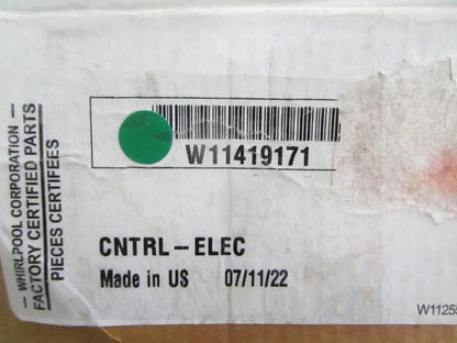Whirlpool NEW OEM Washer Electronic Control Board W11419171 NOS Part 0820