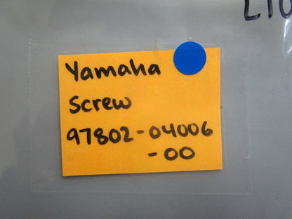 *NEW OEM* (LOT OF 10) 0810 Yamaha Screw 97802-04006-00