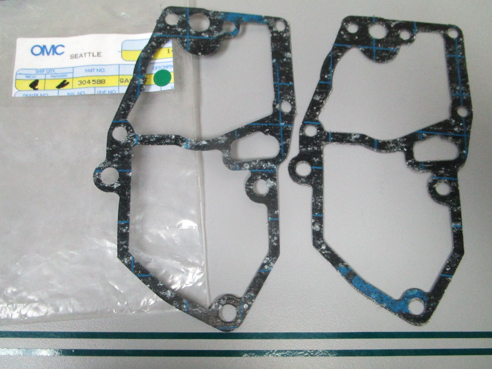 NEW OEM (LOT OF 2) 304588 0304588 OMC Johnson Evinrude Head Gasket 0810