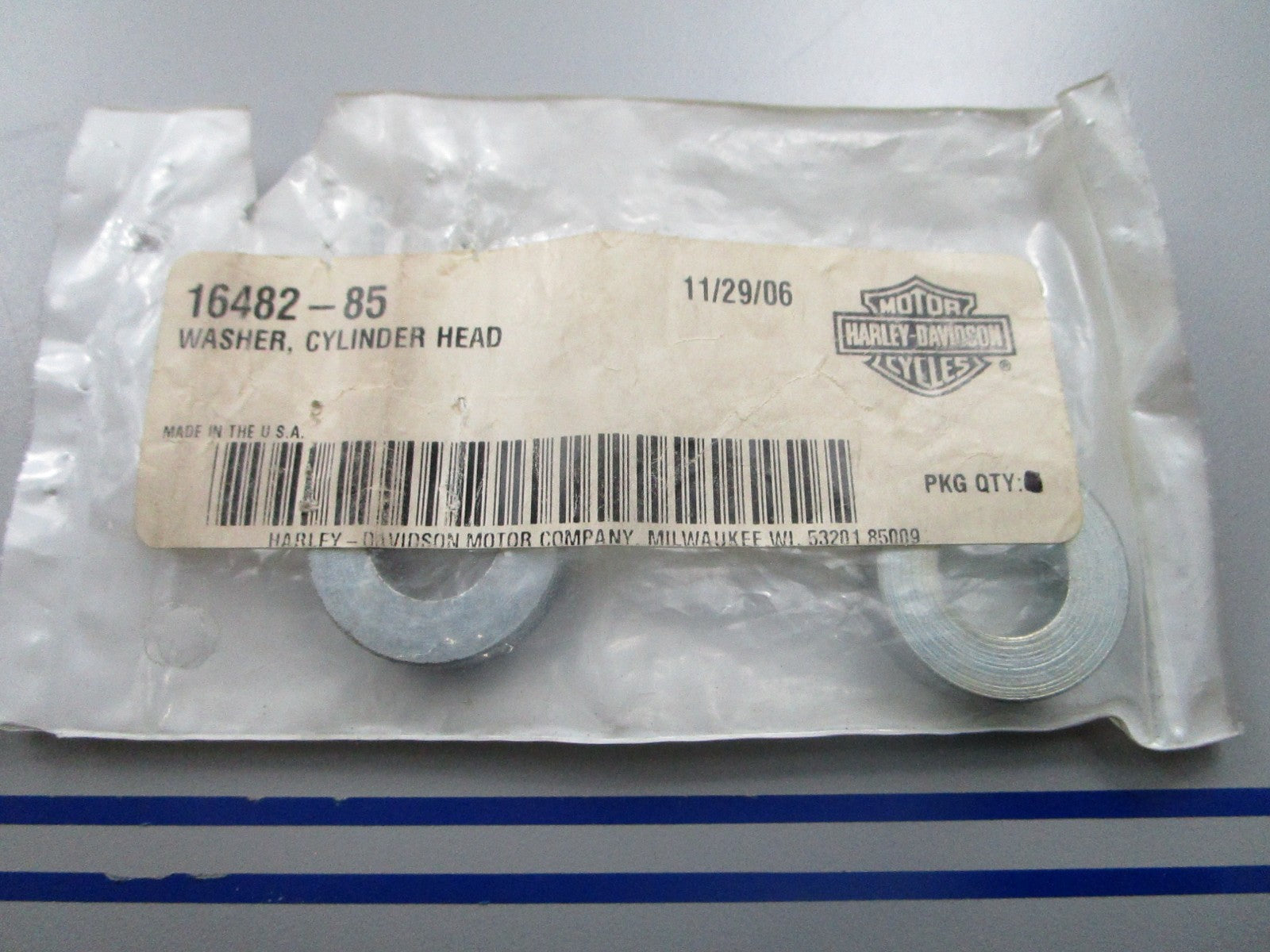 *NEW OEM* (LOT OF 2) 0810 Harley Davidson Cylinder Head Washer 16482-85